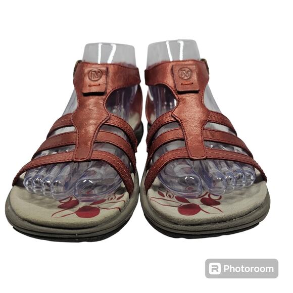 Merrell Women's Cantor Lavish Sandal Red Ochre NWOT Size 6 - Picture 3 of 12